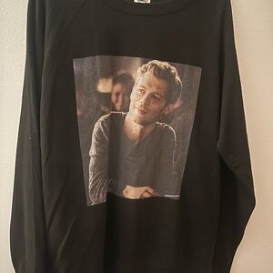 Custom Vampire Diaries Black Graphic Sweater